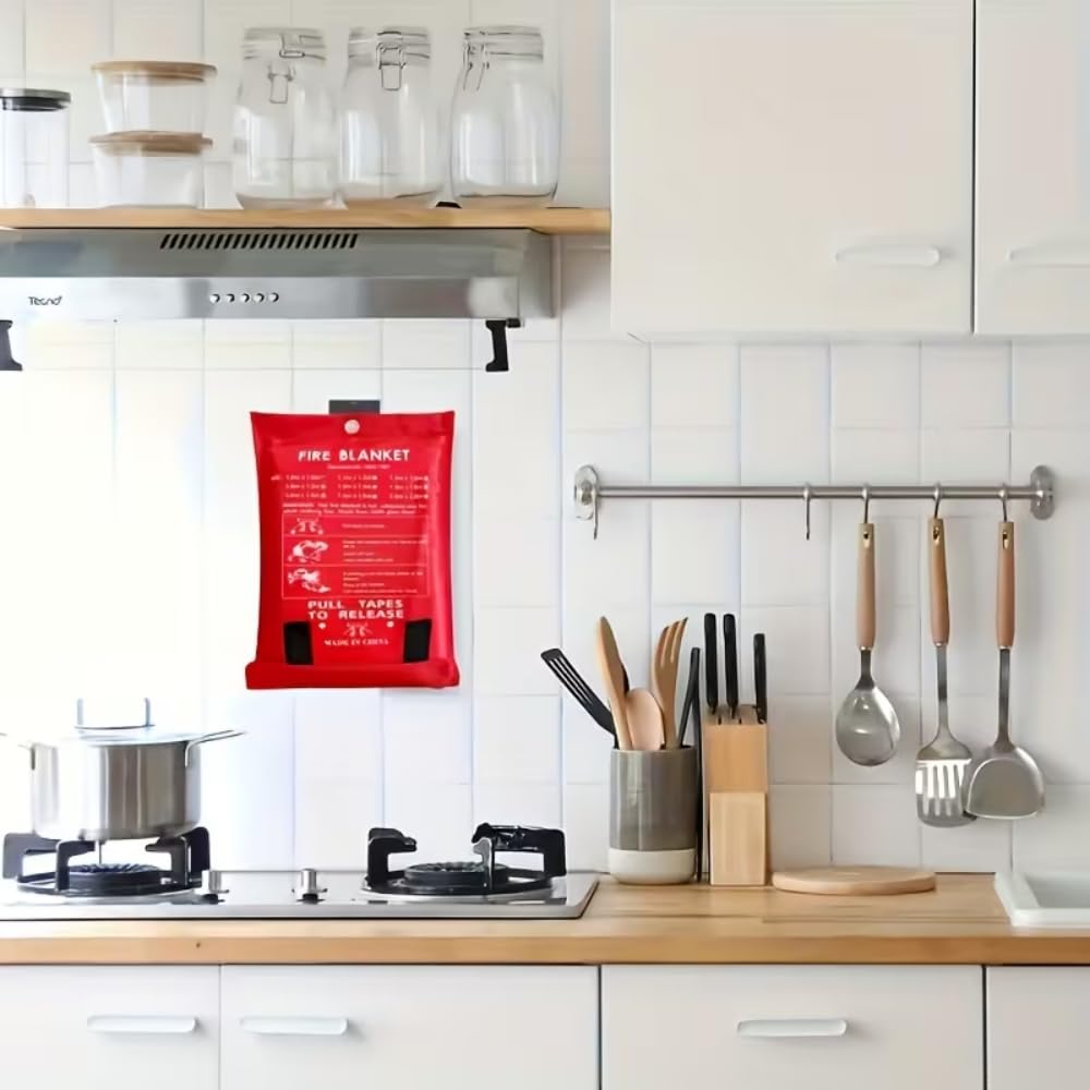 Heat Resistant Emergency Fire  - Fire Blanket Kitchen review and price