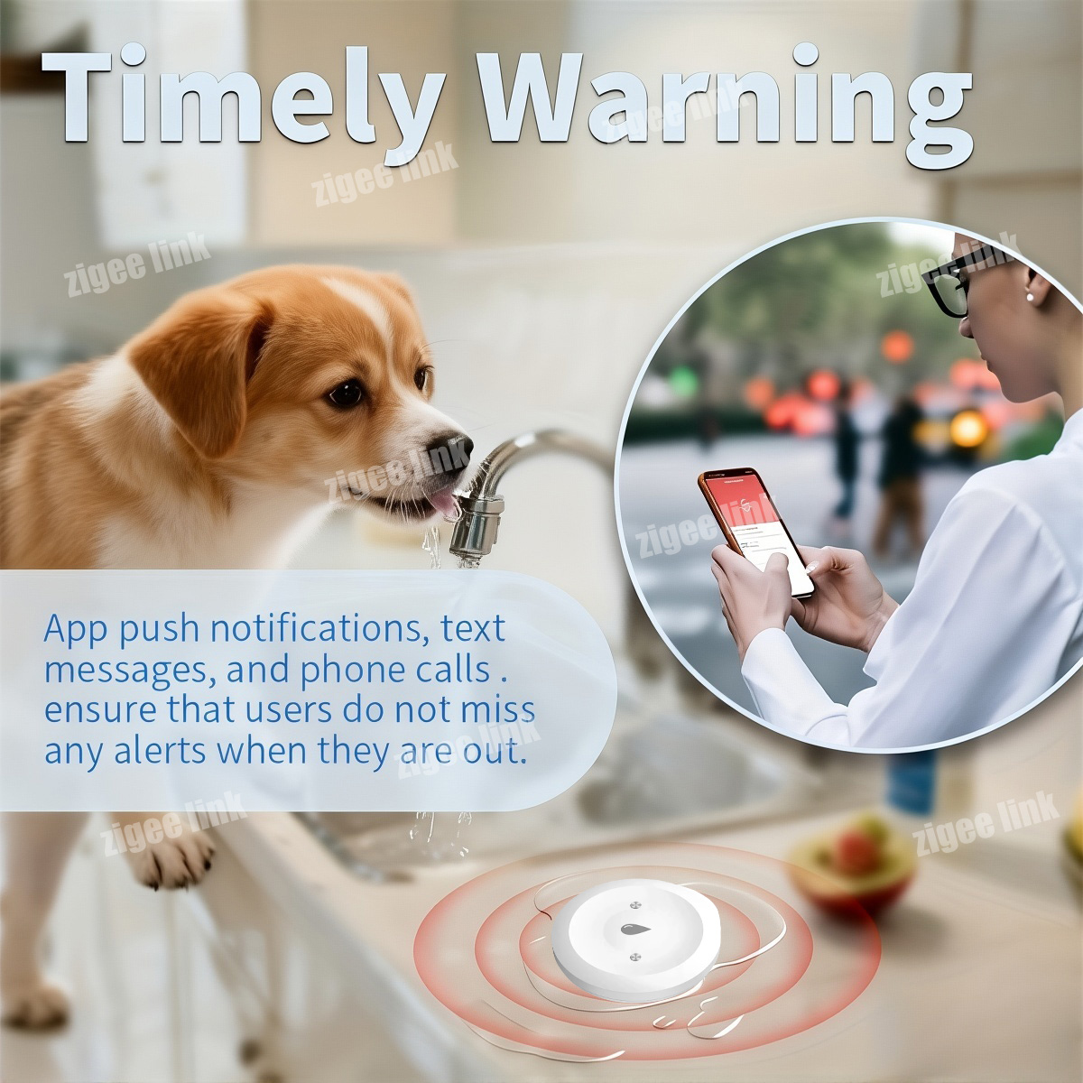 ZigBee 3.0 Water Sensor Smart  - Water Alarm Sensor review and price