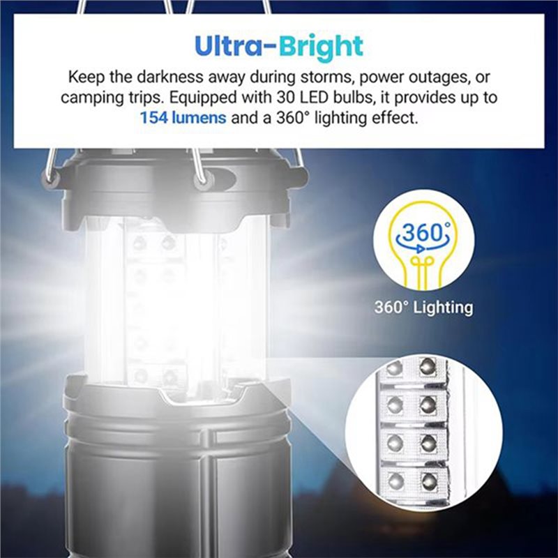 ABAE-4-Pack Solar Camping Lant - Power Outage Light review and price